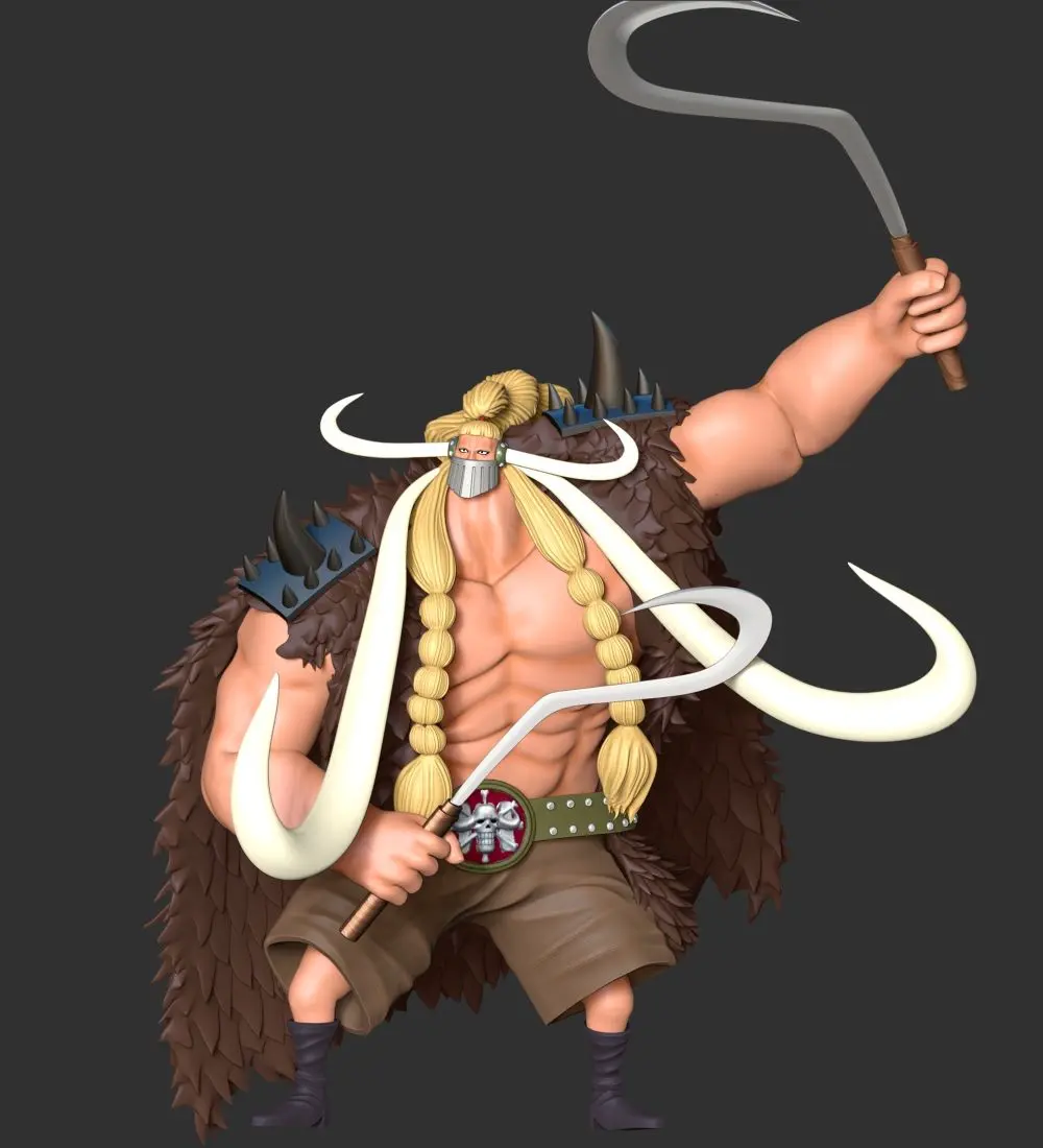 One Piece - Jack STL & 3MF File for 3D Printing | Characters