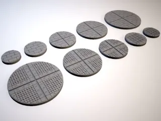 Z.O.D. Steamworks Theme Bases (28mm/Heroic scale)