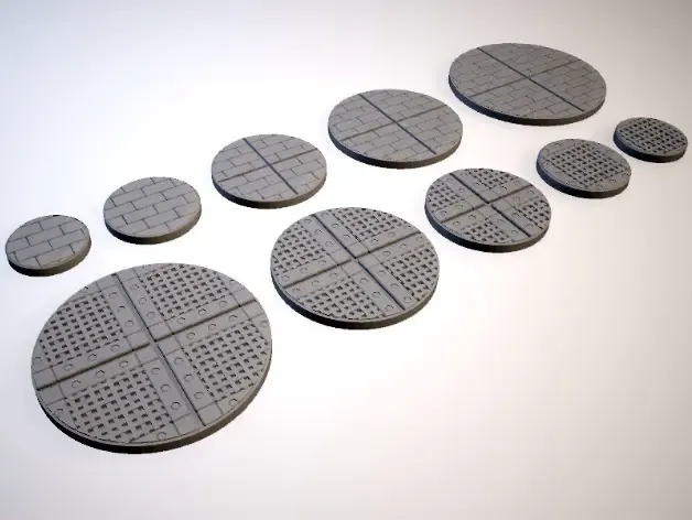 Bases do Tema Z.O.D. Steamworks (Escala 28mm/Heroica)