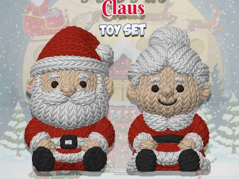 Herr und Frau Claus - Gestrickt - Gehäkelt