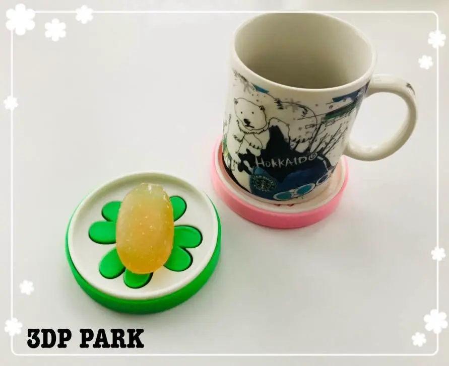 Lucky Clover Soap Box and Coaster