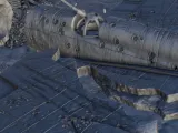 Airplane carcass of crashed Petlyakov Pe-8 - WW2 terrain-8