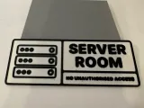 Server Room Sign-0