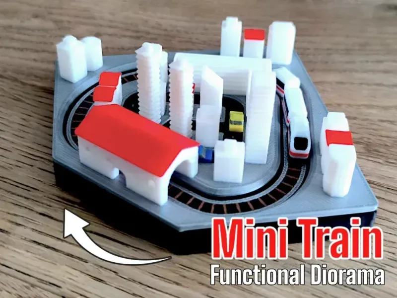 Mini Train - Diorama de ville fonctionnel