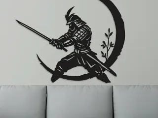 Samurai wall art 