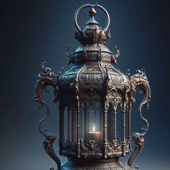 gothic oil lamp