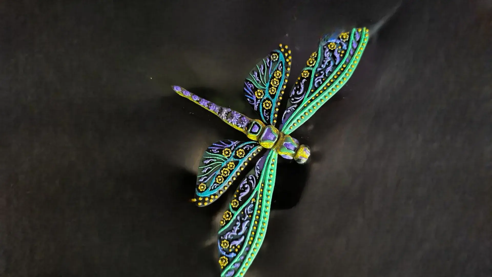 Dragonfly fridge magnet