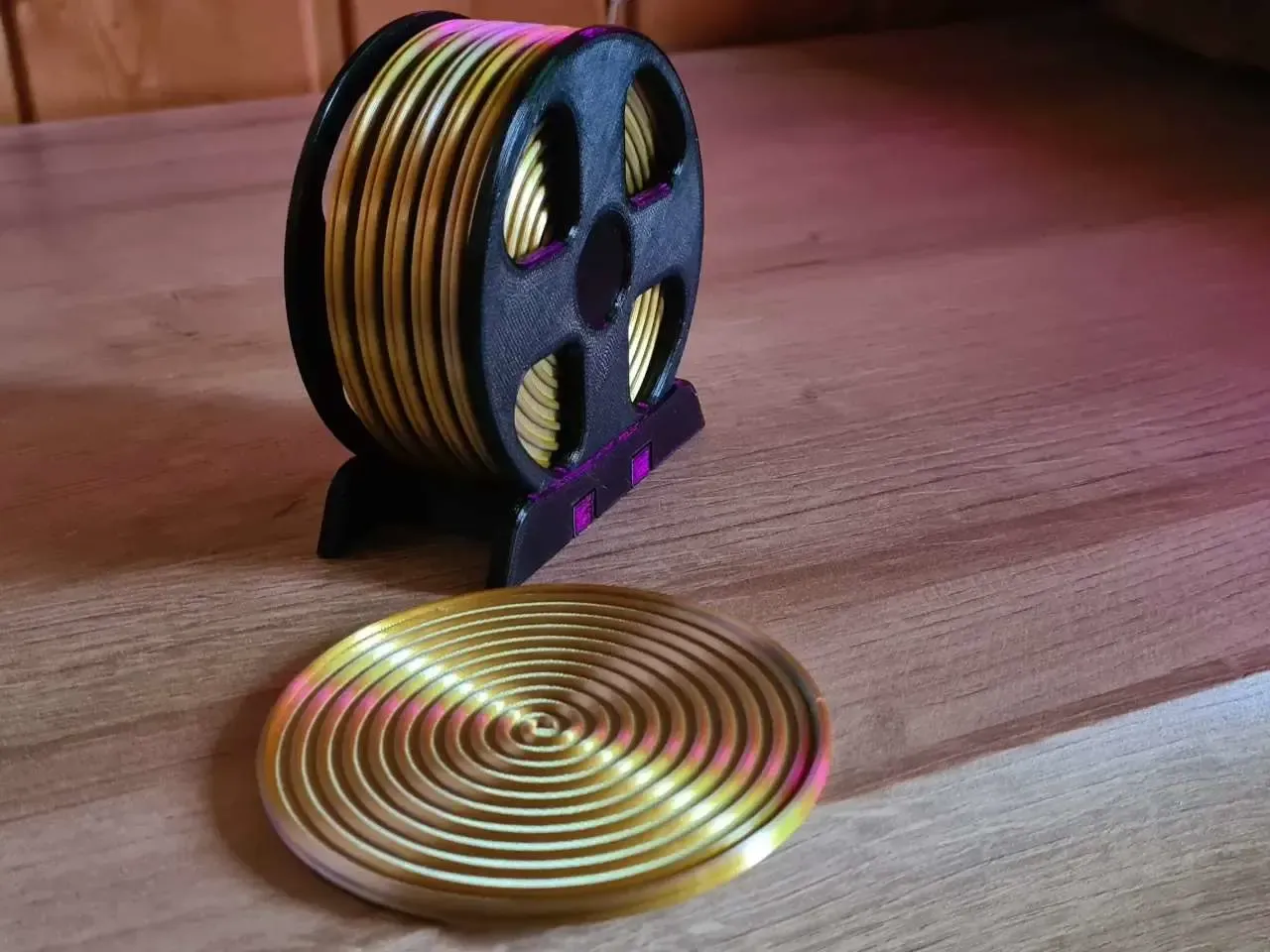 Coaster in a Filament Spoolholder