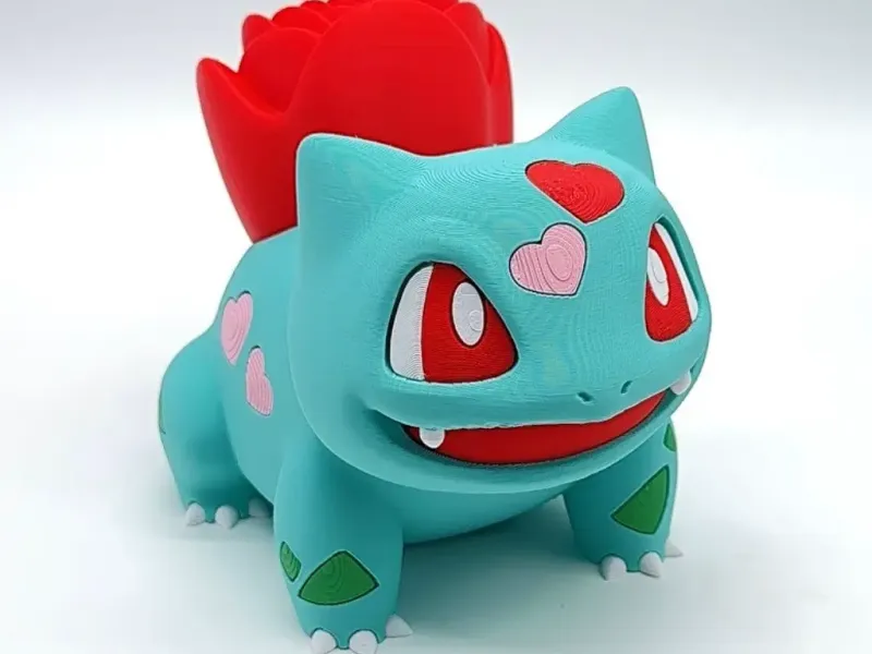 POKEMON BULBASAUR - BLOEM - OP KLEUR
