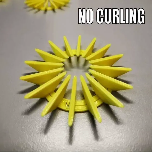 Test for Warping or curling