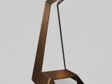 Geometric Minimalist Bronze Headphone Stand-0