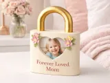 Mother Heart Lock STL File | Forever Loved Mom 3D Model-1