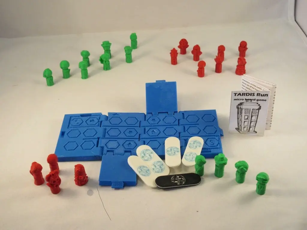 TARDIS Run Brettspiel - Druck in Teilen Brett