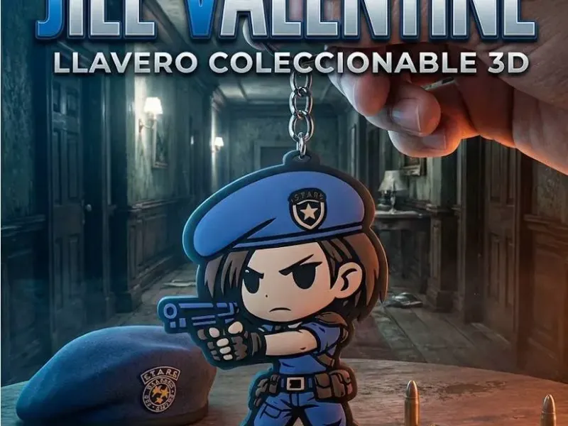 Jill Valentine 4 colors keychain!