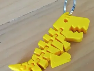 Flexi rex keychain