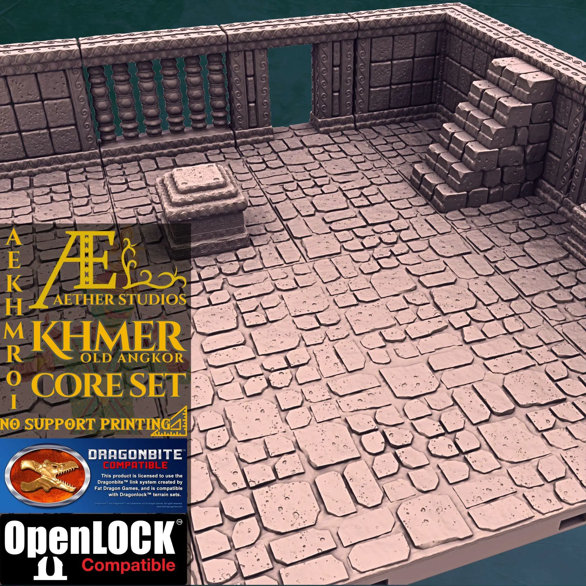 Aetheric Core Props & Terrain STL Descarga - AEKHMR01 - Khmer Old Angkor Core Set ...
