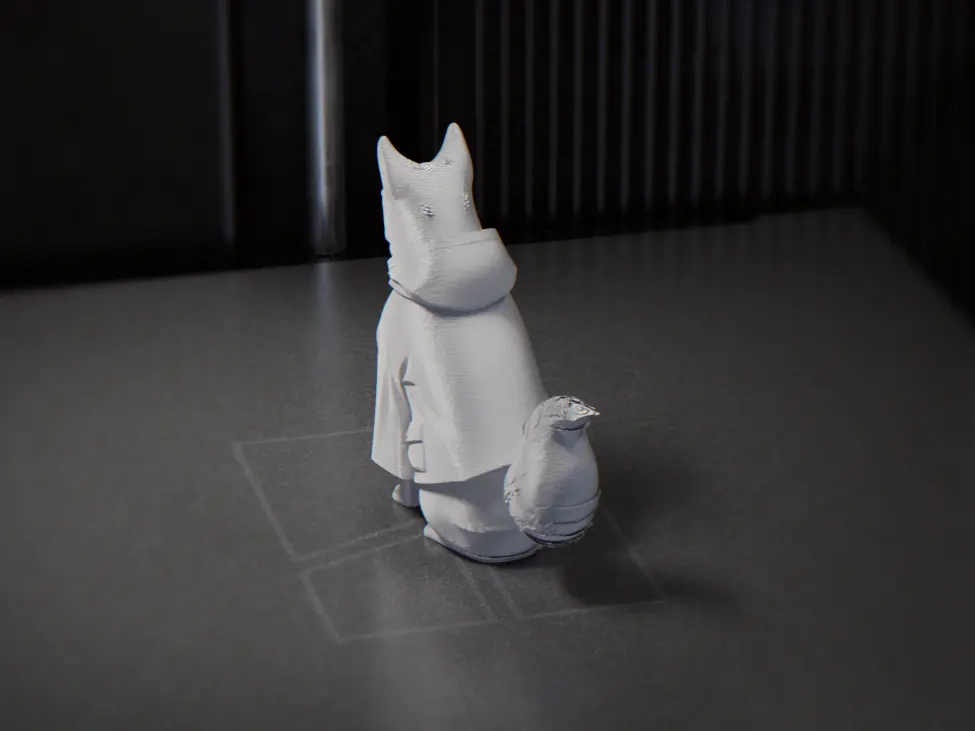 Dog In Jacket Figurine Animal 3D Printable