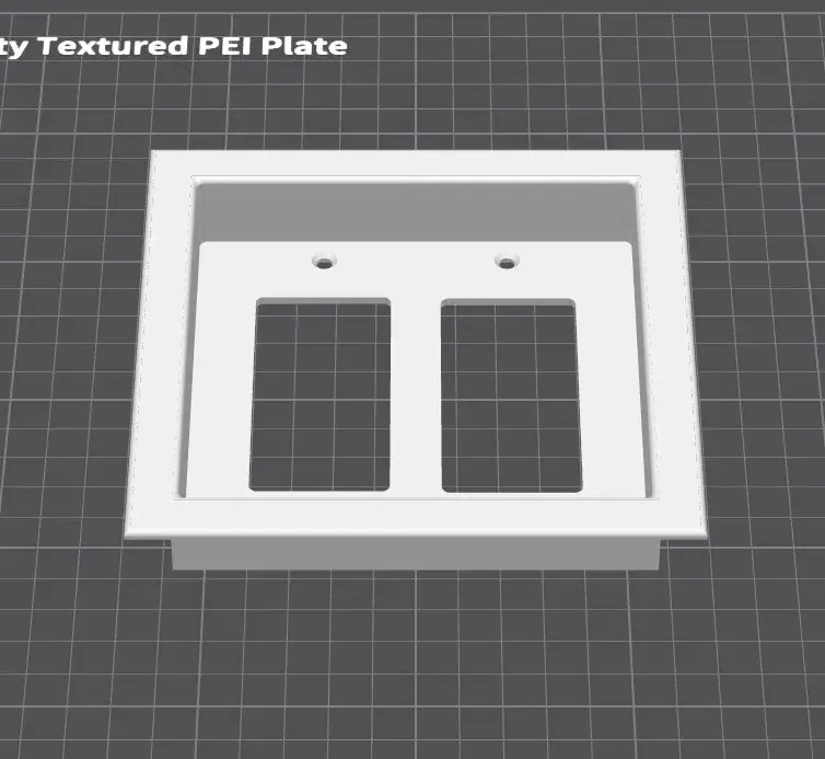 2 Gang Electrical Switch/Outlet Box Cover 21mm Deep (5&10mm)