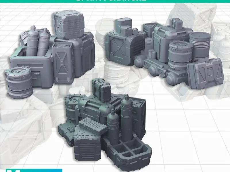 Space hangar barricades