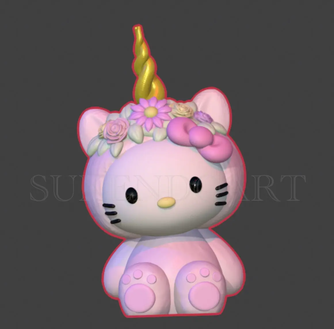 3D Printer Files | 3MF File | Hello Kitty pastel | Creality Cloud