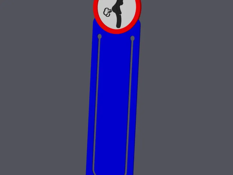 Farting Forbidden v1 Female - Traffic Sign - Bookmark