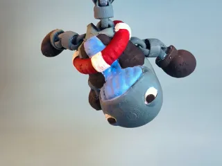 floating whale articulated