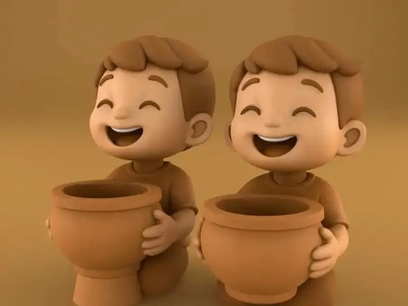 Joyful Boy Planter Container Dish STL