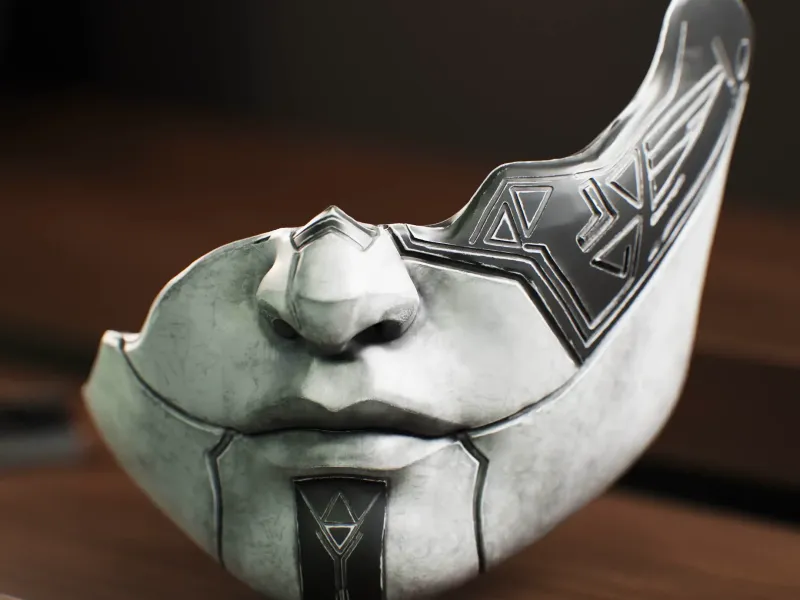 Alicia's Mask from Expedition 33 Pack x 2 Detailed and base