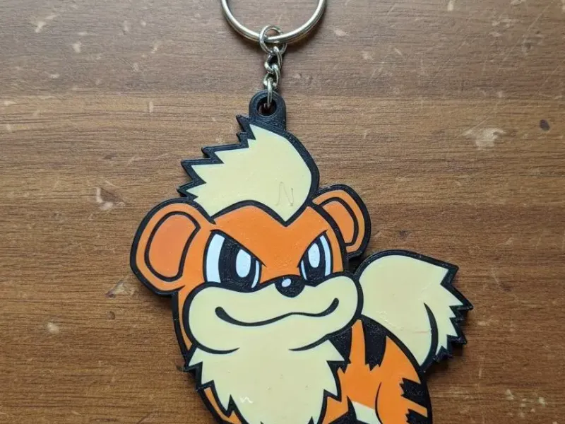 Keychain - Growlithe - stl/3mf