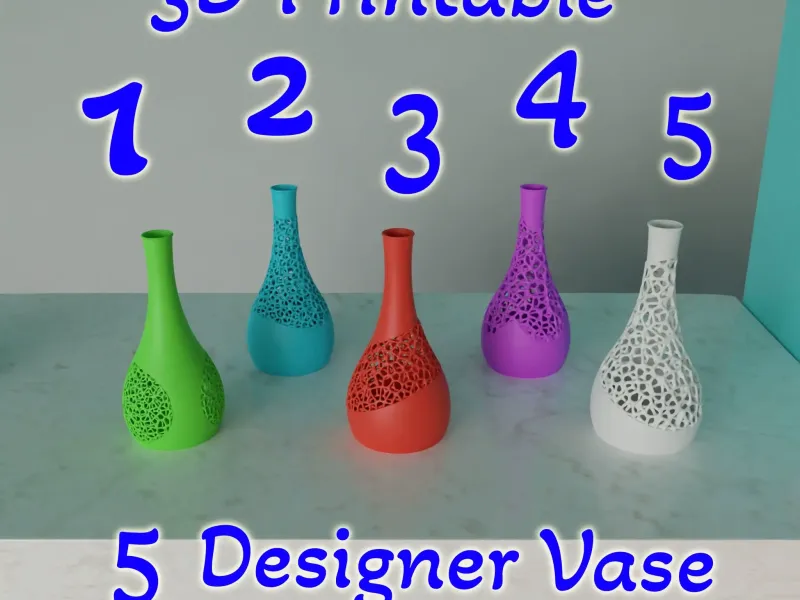 Ensemble Vase de Voronoï (Haute résolution)