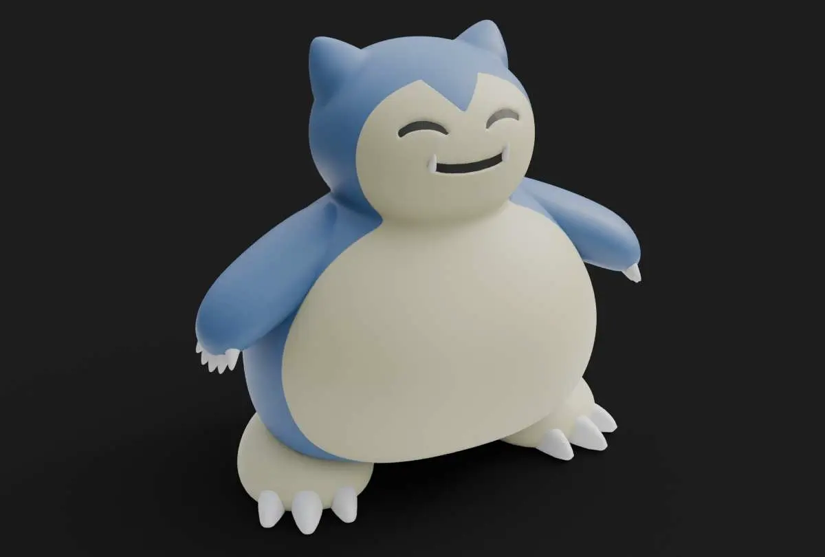 Snorlax Pokemon Heykeli Fan Art