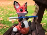 Floating Fox Pen Holder-0