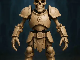 RPG TableTop Skeletion Warrior