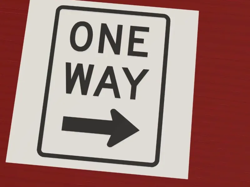 One Way Sign