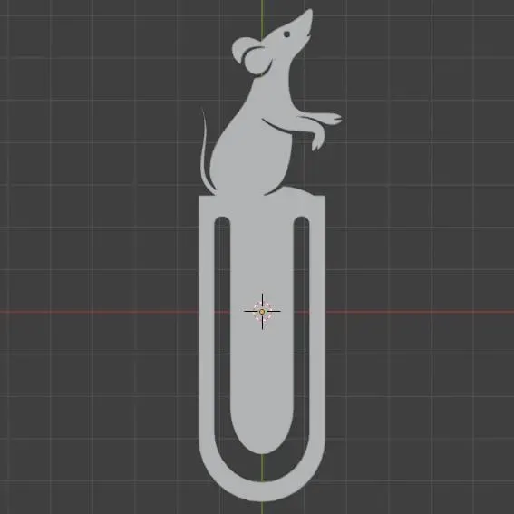 Cute mouse bookmark