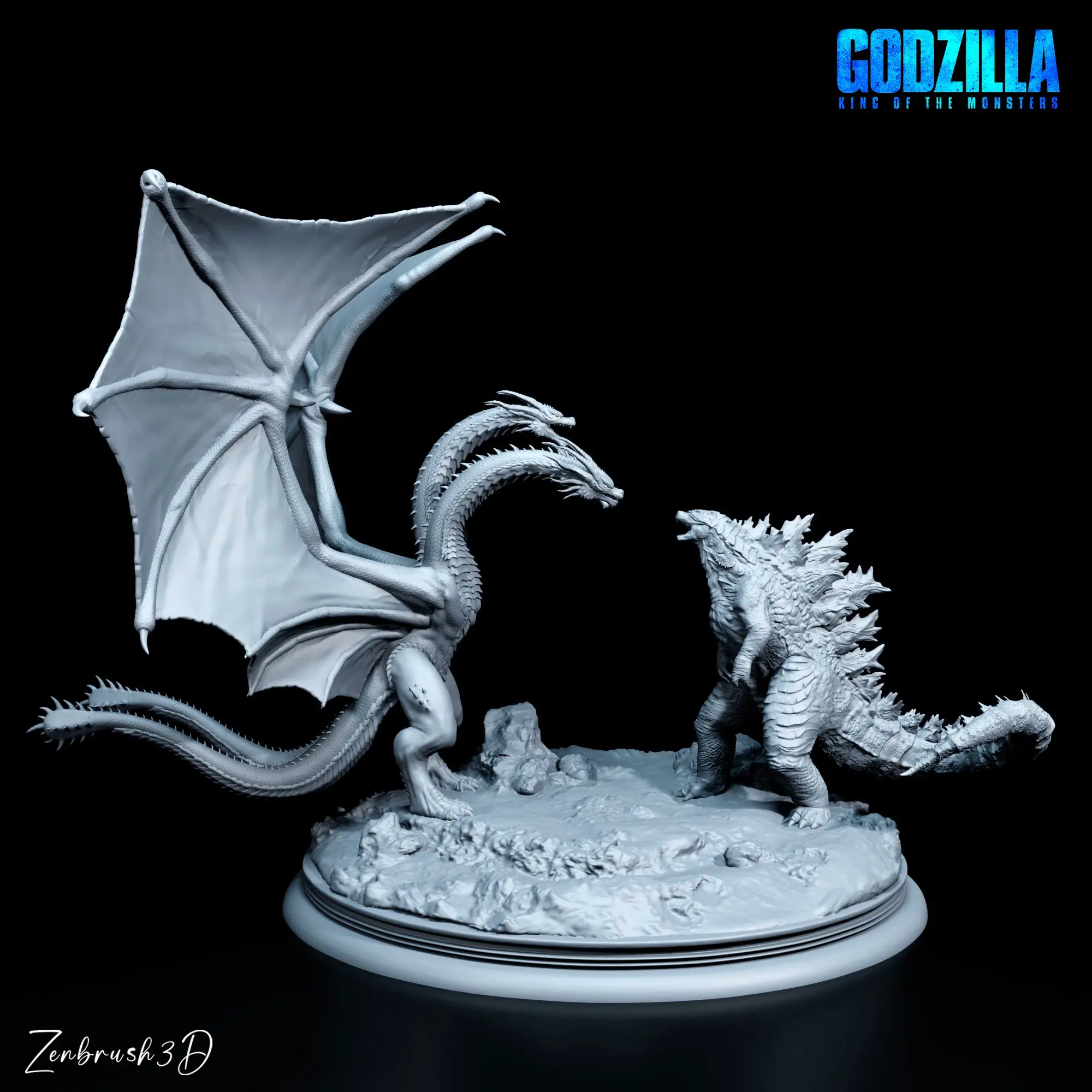 GODZILLA VS KING GHIDORAH - IMPRESIÓN 3D