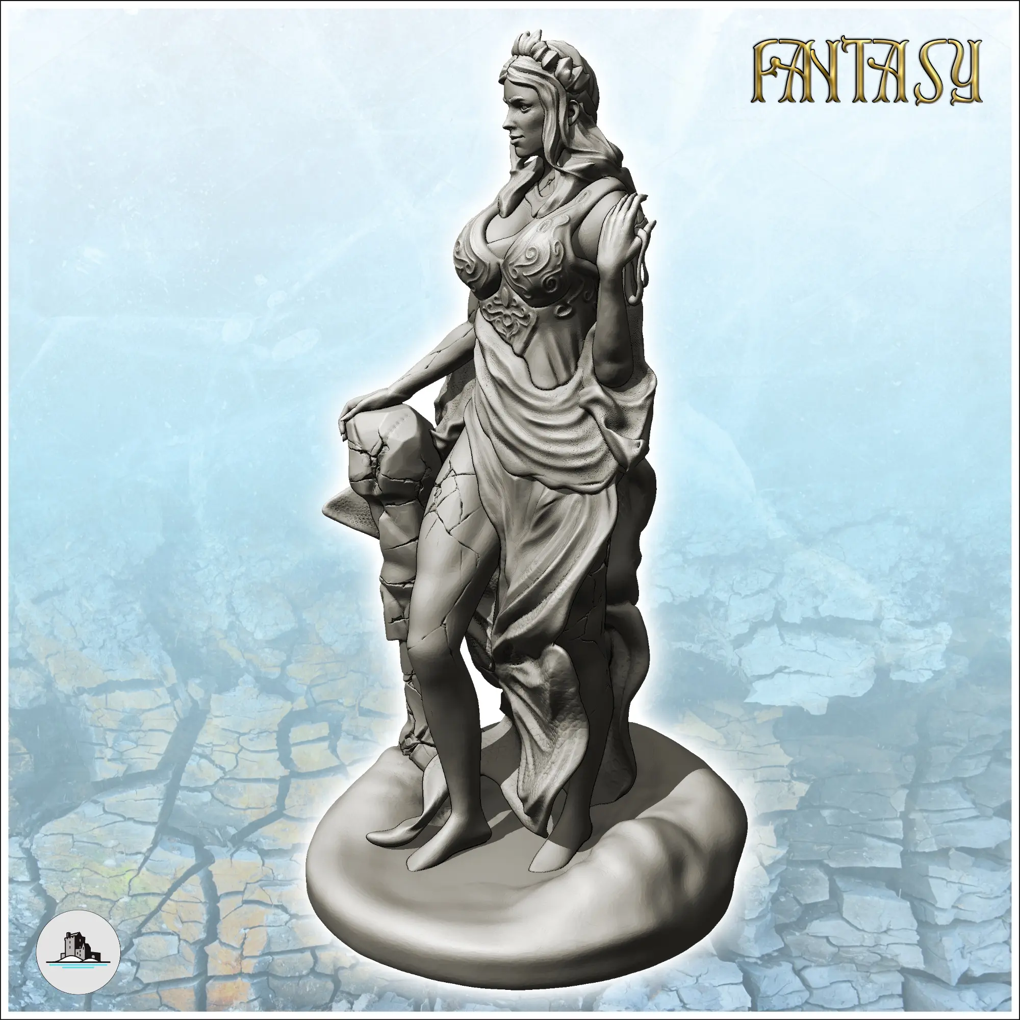 Hera Juno con corona en la cabeza y vestido (9) - miniaturas