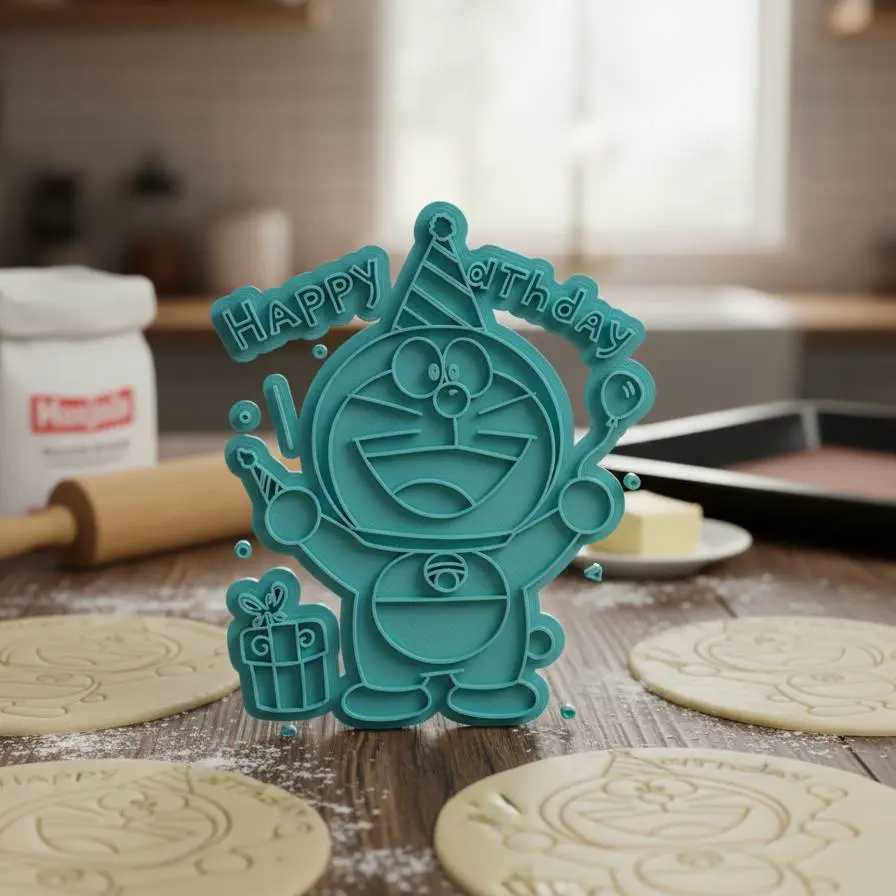 doraemon party cookie cutter