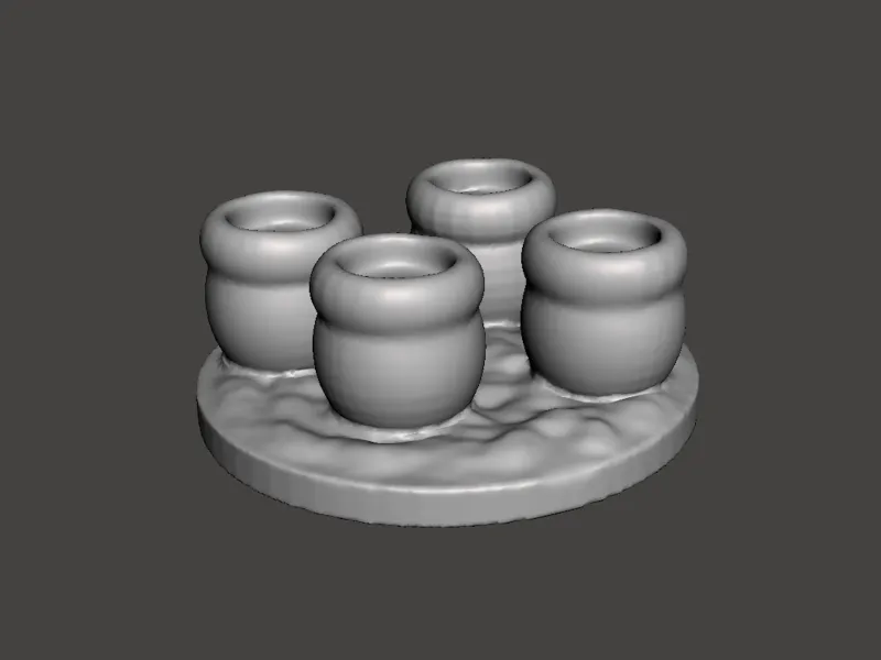 Clay Jars (Gaming Miniatures prop piece)