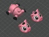 Articulated Pig Playset STL & 3MF – Flexi Fidget Toy-6