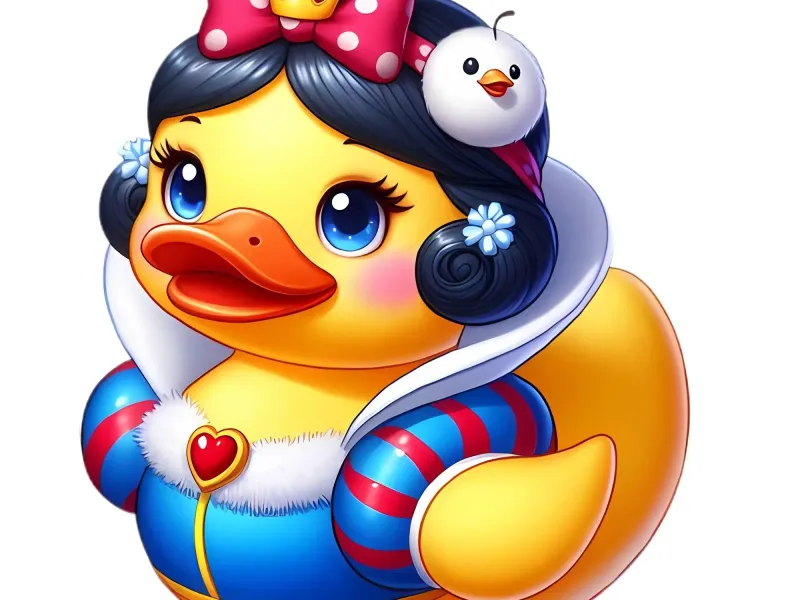 Snow White Rubber Ducky