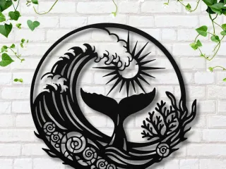 WallArt - Nature Animal Wale