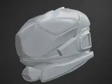 Sci-Fi Helmet Concept 3D Print Model-2