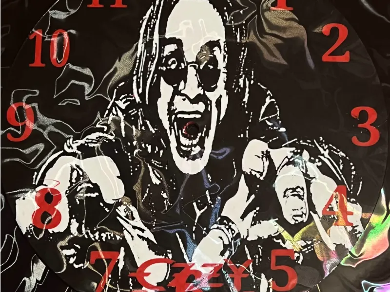 OZZY TRIBUTE WALL CLOCK