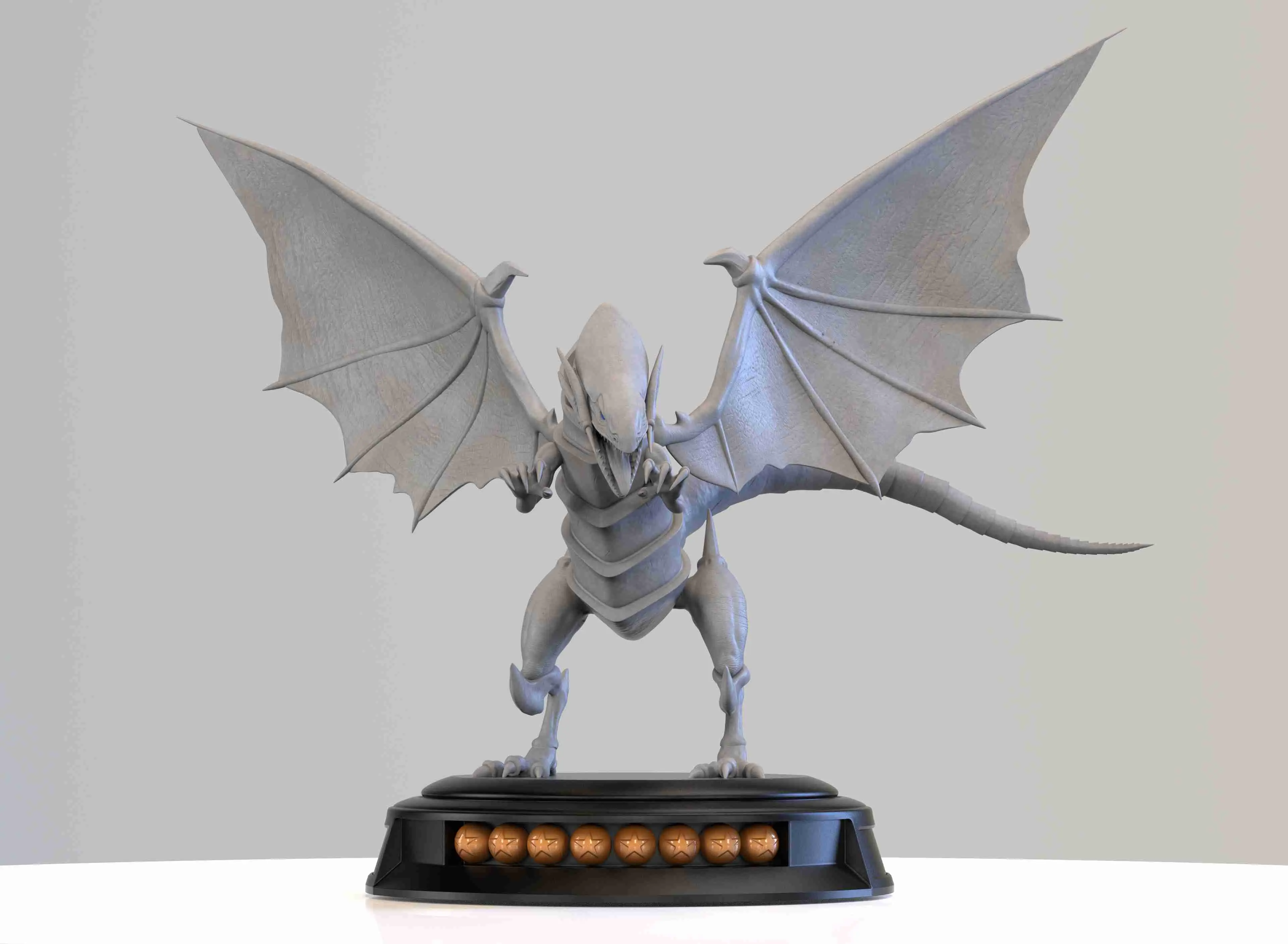 BLUE EYES WHITE DRAGON - READY TO PRINT 3D MODEL