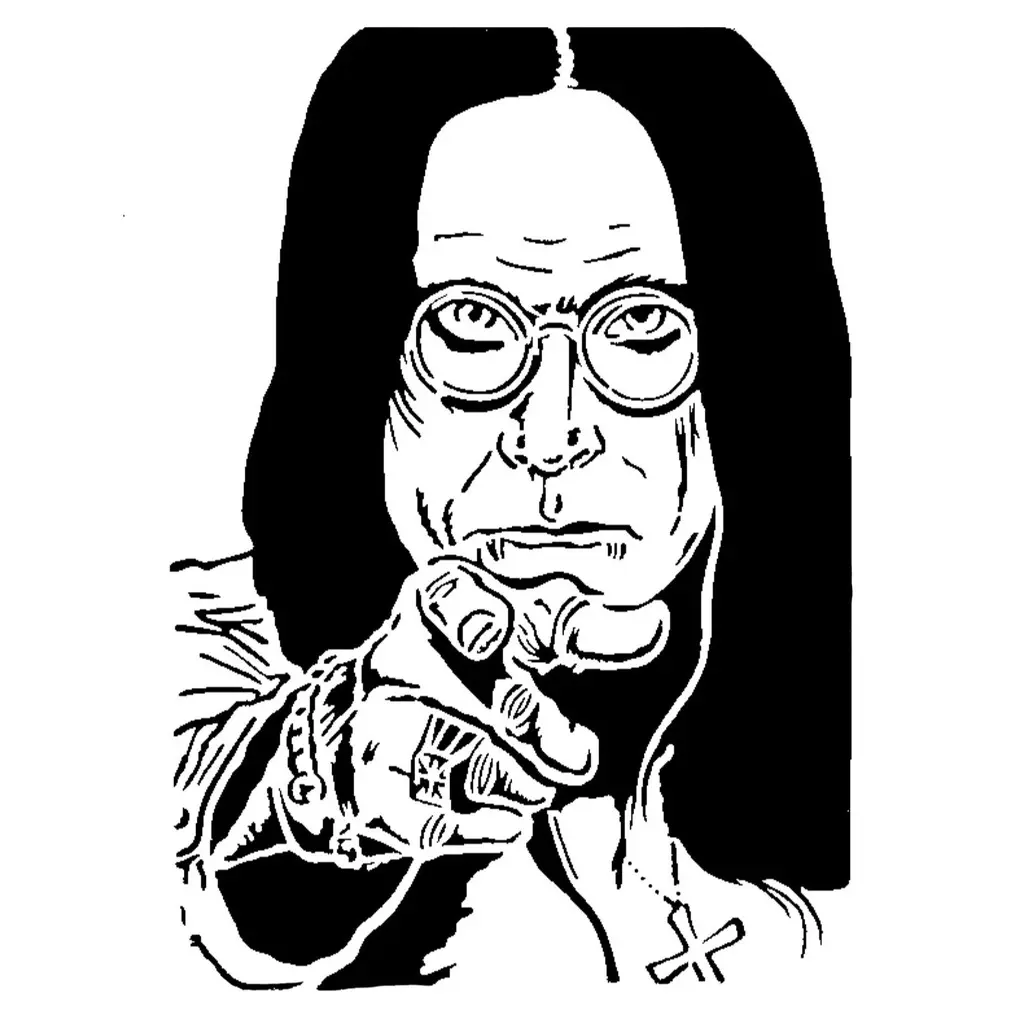 Ozzy Osbourne stencil