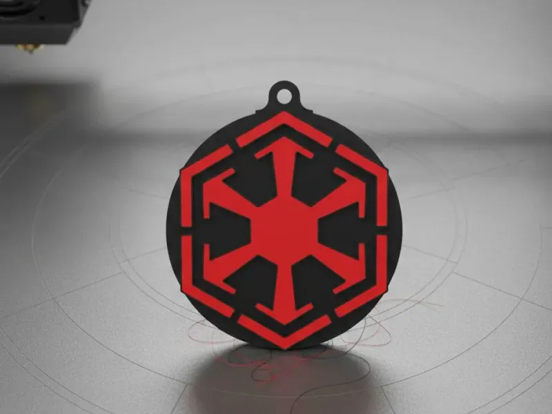 Llavero con el simbolo sith imperial