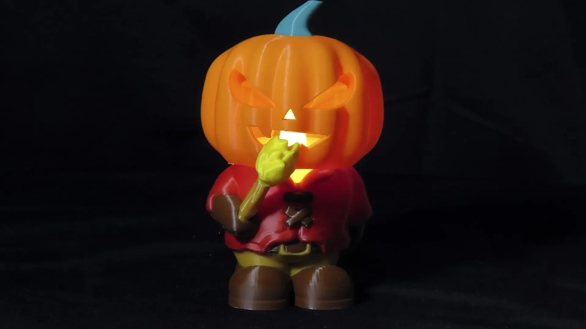 LED CANDLE HOLDER PUMPKIN AND SKULL