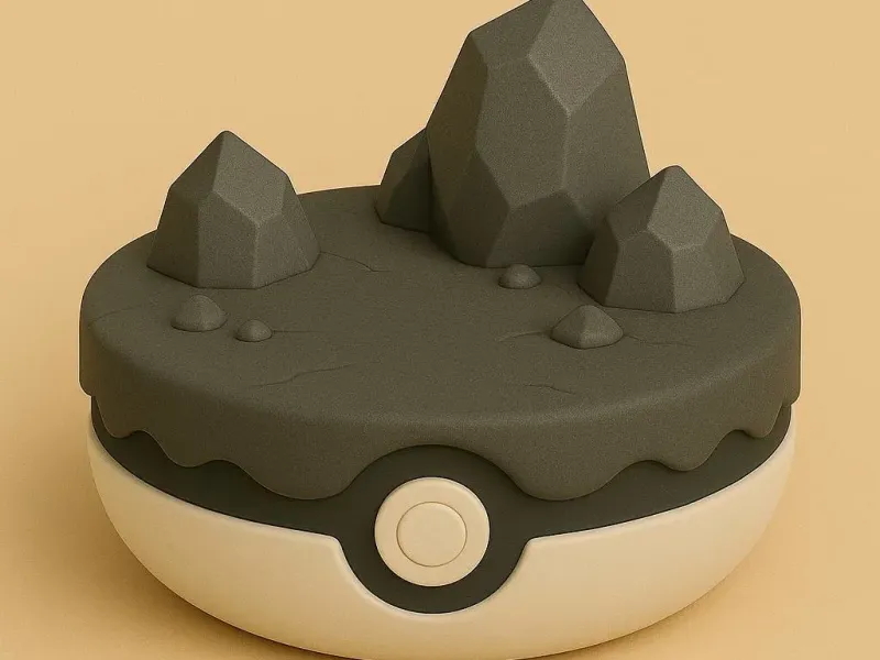 Pokemon Rock Base/stand for Chibi Pokemon models