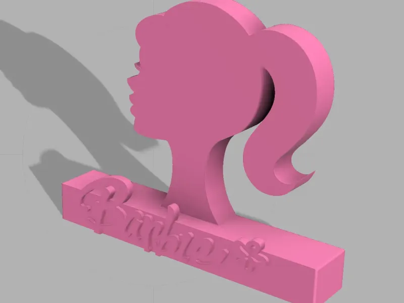 Barbie Silhouette Display Stand – 3D Printed Decor 🌸🎀